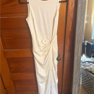 Abercrombie & Fitch Cream Backless Dress